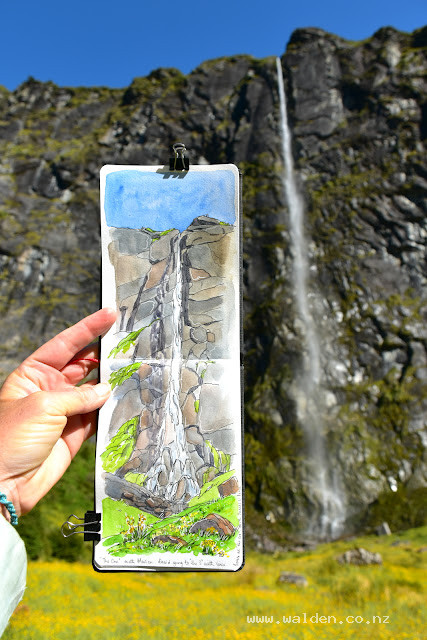 Pocket Hahnemuhle watercolour sketchbook for hiking and sketching