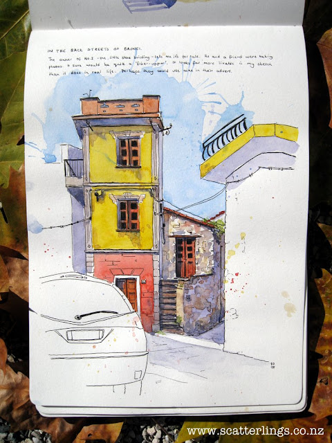 In the back streets of Baunei. The little stone building is a for sale and a nice 'little' fix-me-upper for someone keen.