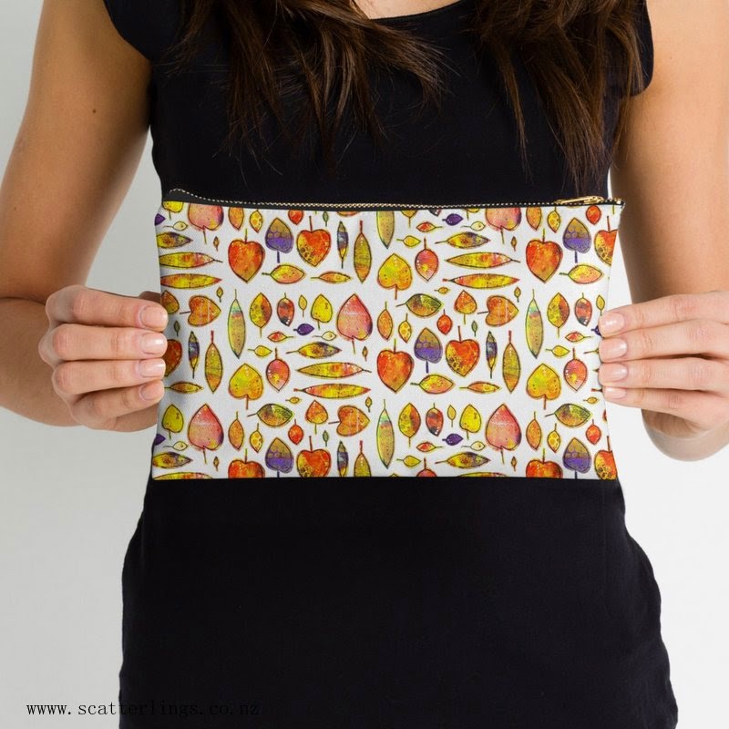 Autumn Leaves 2 on a pouch