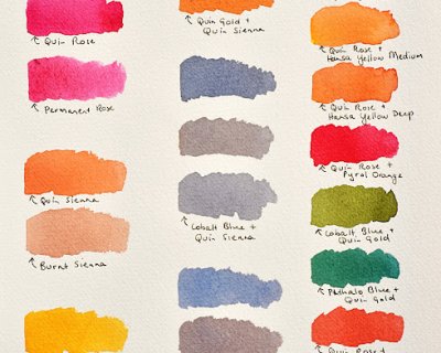 quinacridone pigments in watercolours