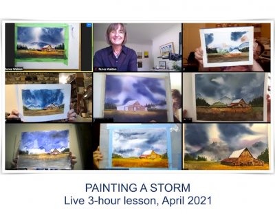 painting a storm : class photos