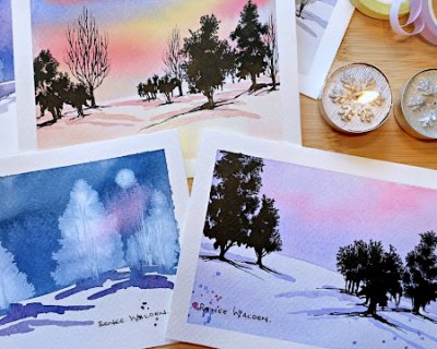 15 minute christmas cards