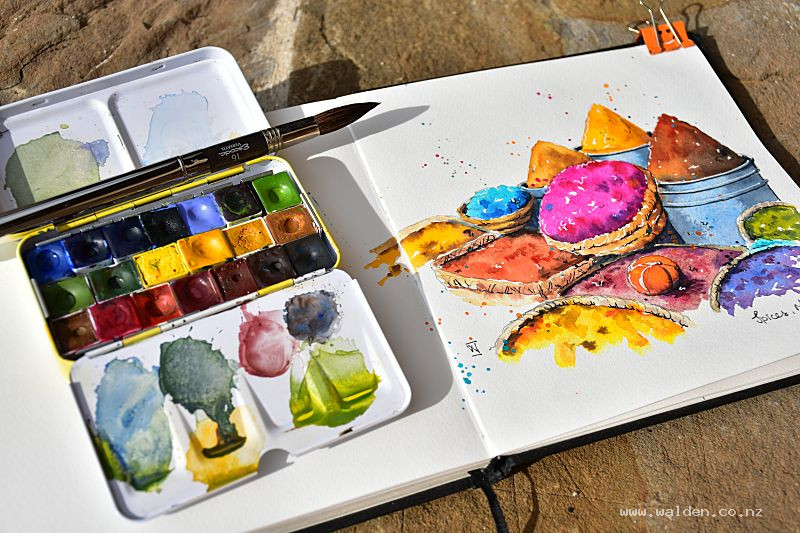 Honey based watercolours from Deep Deep Light