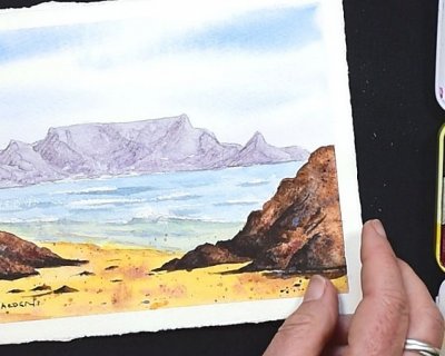 painting table mountain (free lesson)
