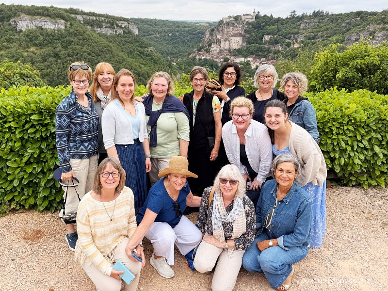 Artist group at Rocamadour