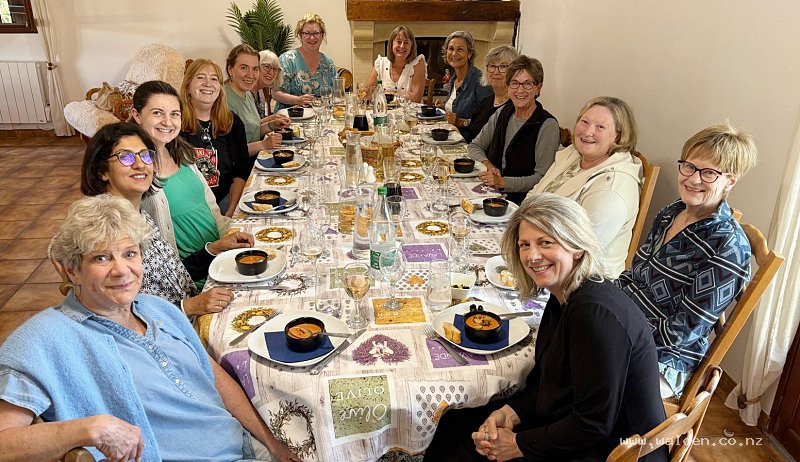 Group round a table