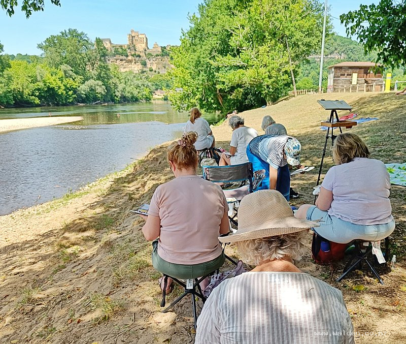 Sketching Beynac Castle