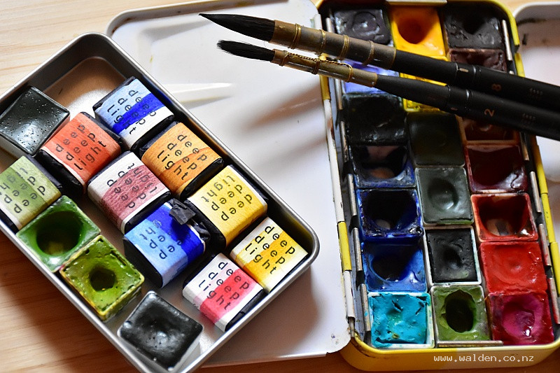 Watercolour travel palette