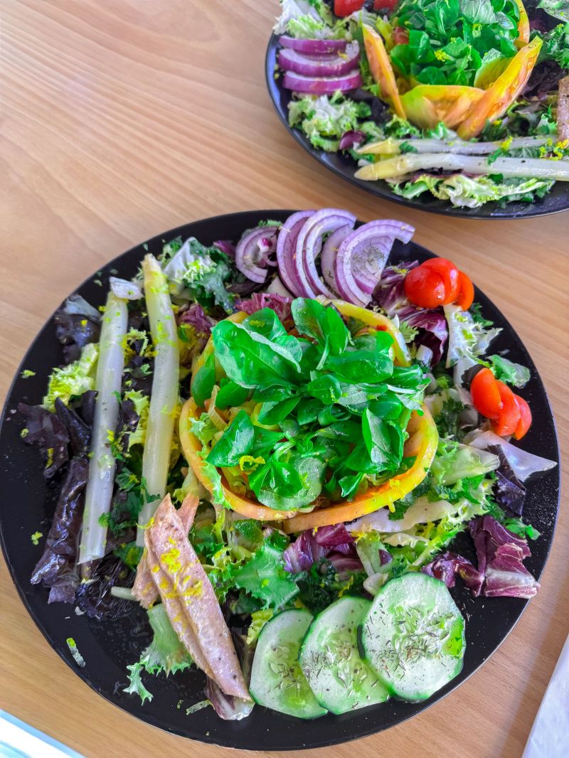Food prepared by our private chef