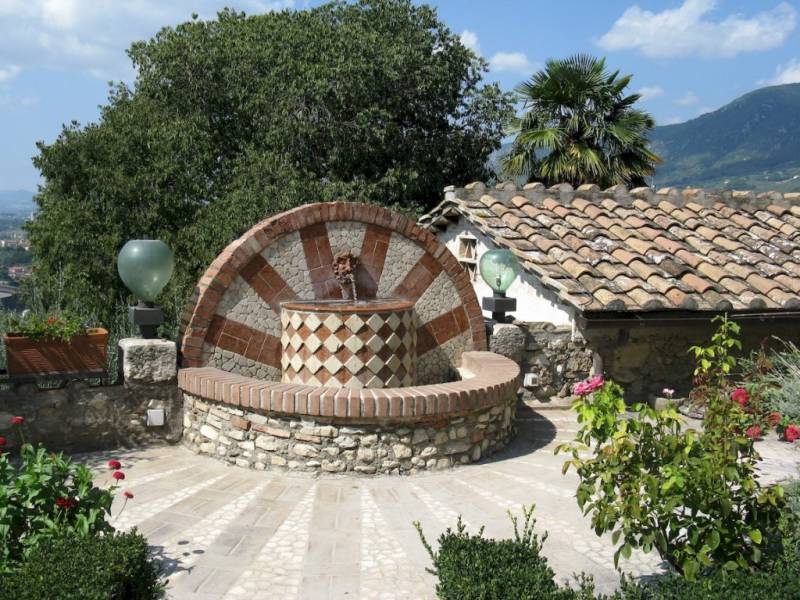 The fountain in the cloister garden