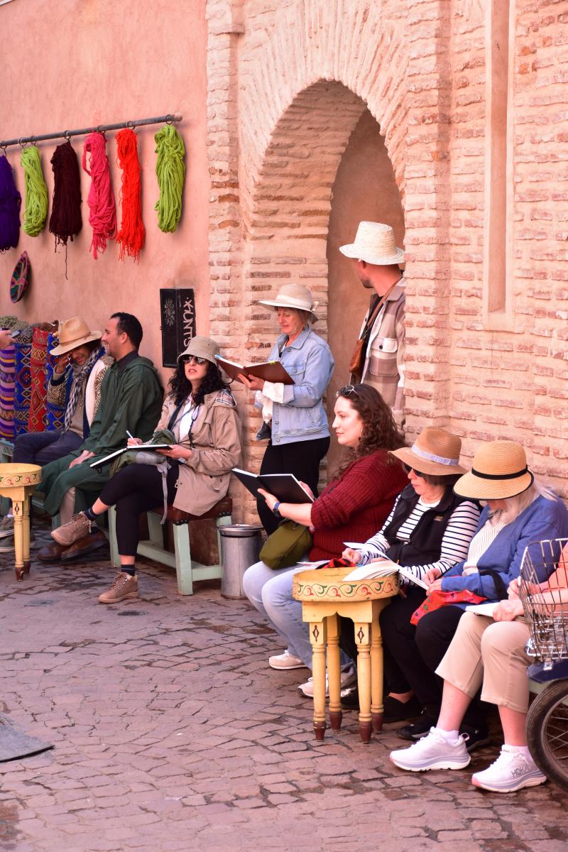 Sketching in the souks