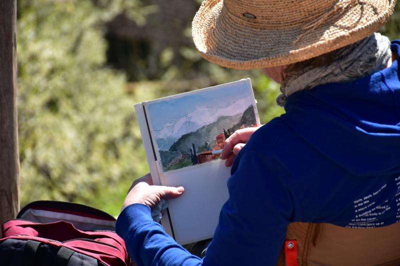 Sketching a Berber village