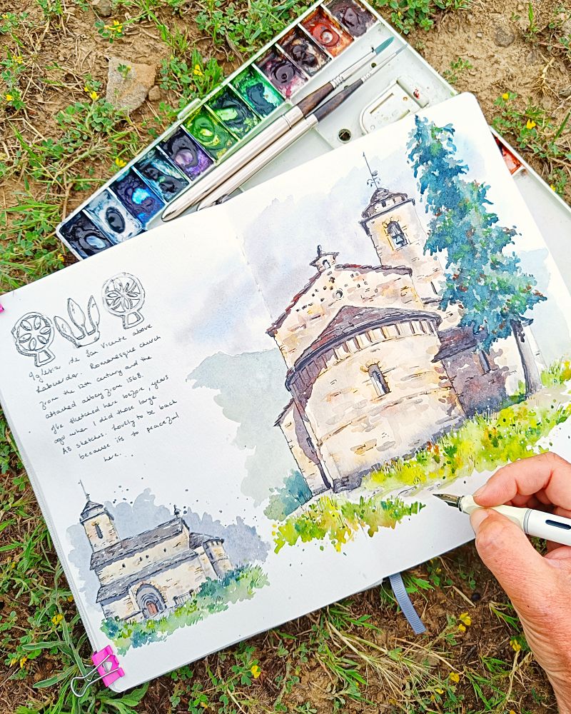 Abbey, Pyreness, Spain