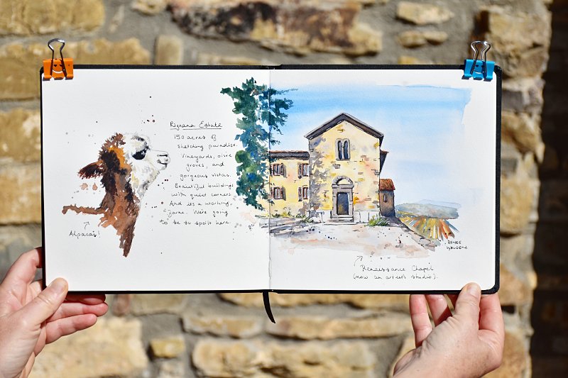 Endless sketching opportunities on the estate