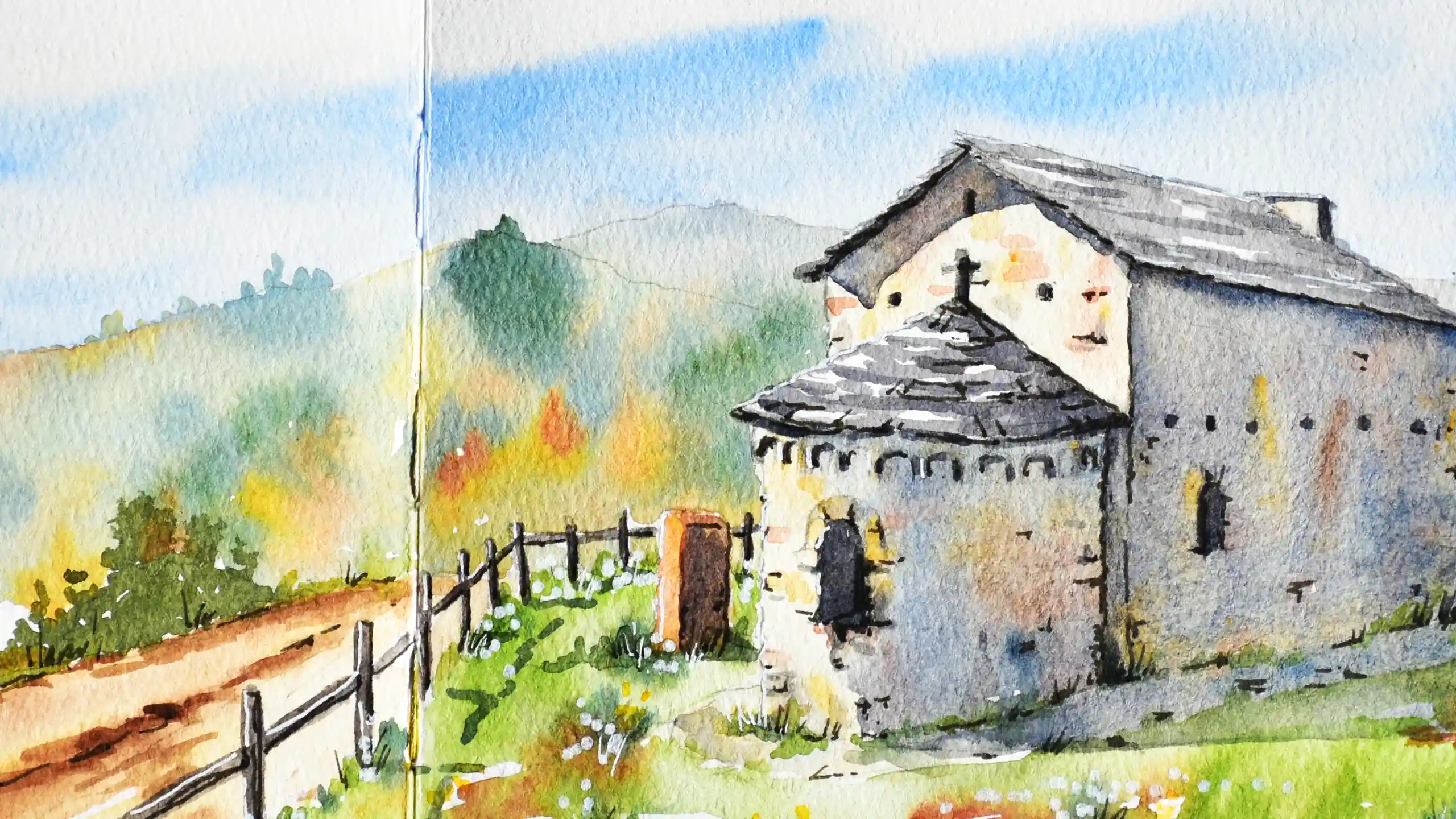 Watercolor painting holiday in Italy, 2027