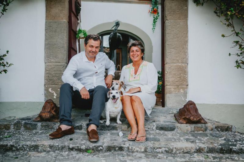 Martino and Alessandra, our hosts