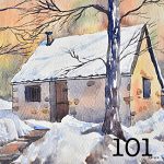 101. Snowy mountain hut