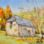 24. Rustic barn in late autumn