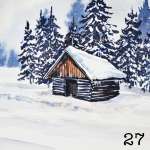 27. A winter scene in just 2 colours