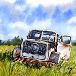 7. An old abandoned truck