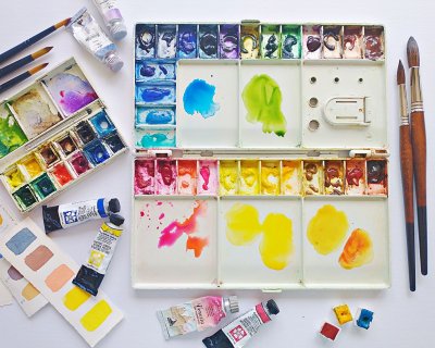 What colours are on my palette?