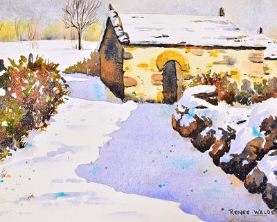 A chapel in the snow