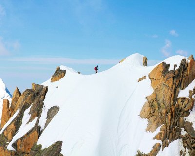 Climber in Chamonix