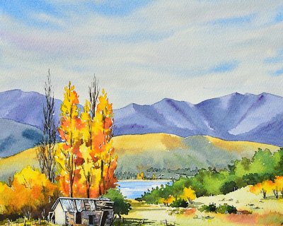 Golden autumn, Wanaka, New Zealand