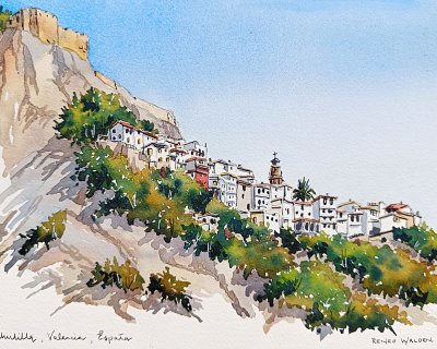 Hilltop town, Spain