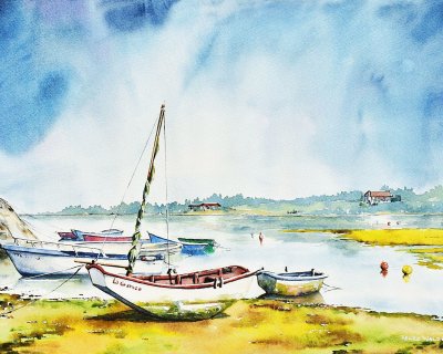 Old boats on the north coast of Spain