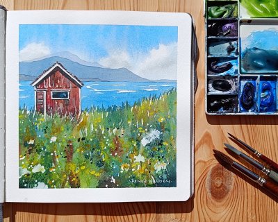 Little red hut