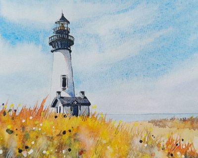 Summer lighthouse