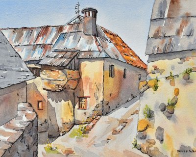 Light and shadows in Serveto, Spain