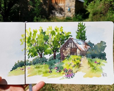 Rustic barn in Señes